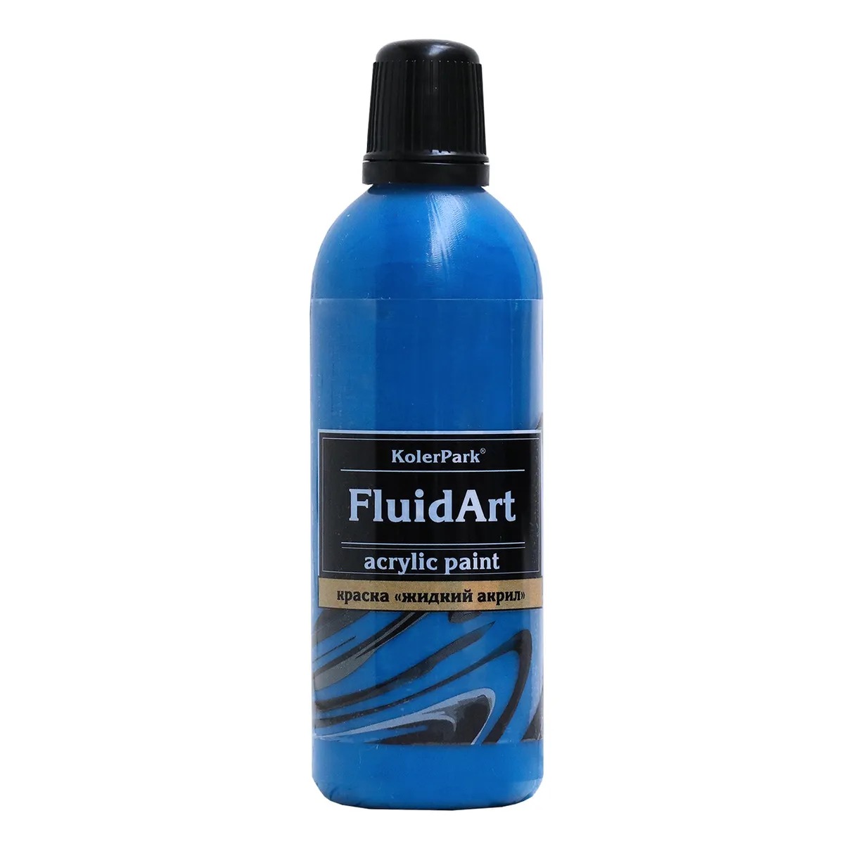 Где купить Краска KolerPark fluid art синий 80 мл KolerPark 