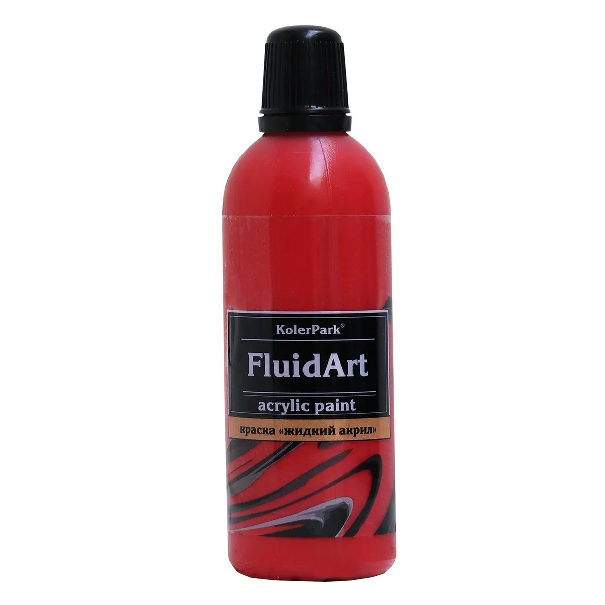 Где купить Краска KolerPark fluid art красный 80 мл KolerPark 