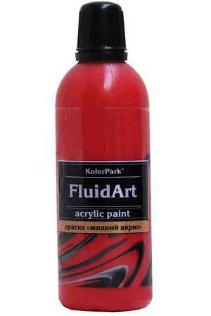 Краска KolerPark fluid art красный 80 мл