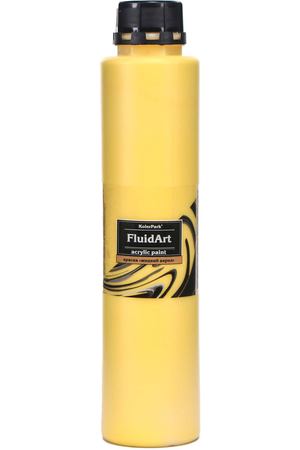 Краска KolerPark Fluid art желтый 800 мл