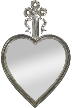 Зеркало настенное Glasar Сердце серебристая 29х2х45 см