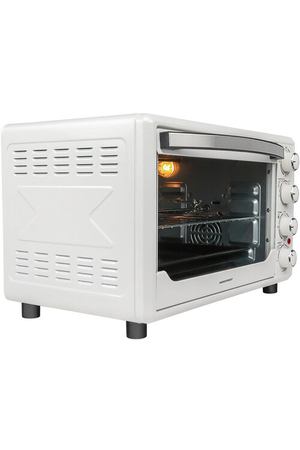 Мини-печь NORDFROST RC 350 W , электрическая настольная духовка, 1600 Вт, 35л, конвекция, гриль, таймер до 120 минут, 3 режима нагрева, белый
