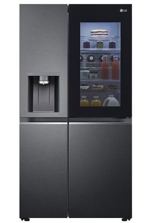 Холодильник LG GSXV90MCAE, черный
