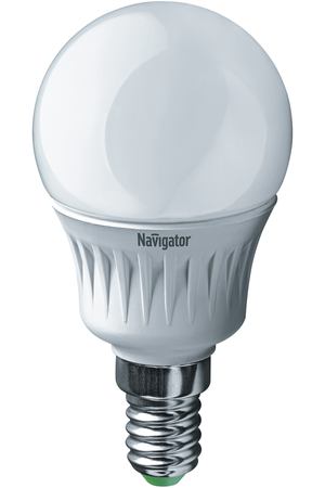 Лампа светодиодная Navigator матовая 5Вт цоколь E14 (холодный свет)