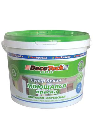 Краска Decotech Eco моющаяся 3 кг