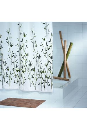 Штора для ванных комнат Bambus зеленый 180*200 Ridder