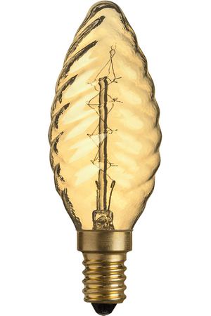 Лампа накаливания винтажная Navigator свеча витая 40Вт цоколь E14