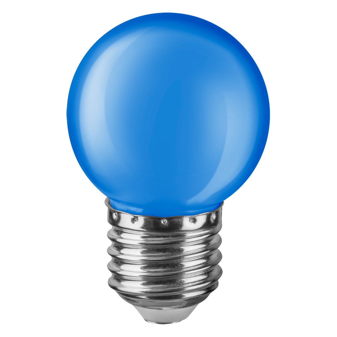Где купить Лампа светодиодная Navigator шарик цветной 1Вт цоколь E27 (синяя) Navigator 