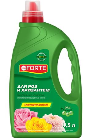 Удобрение Bona Forte для роз и хризантем, 1,5 л