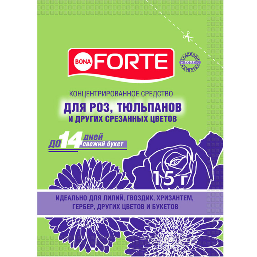 Где купить Средство Bona Forte для срезанных цветов, 15 г Bona forte 