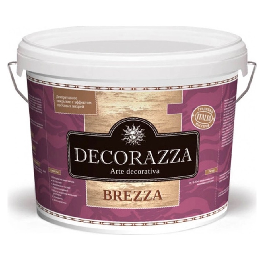 Где купить Декоративная краска Decorazza brezza песок белая 5.0кг Decorazza 