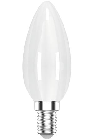 Лампа Gauss Basic Filament Свеча 8,5W 590lm 2700К Е14 milky LED 1/10/50