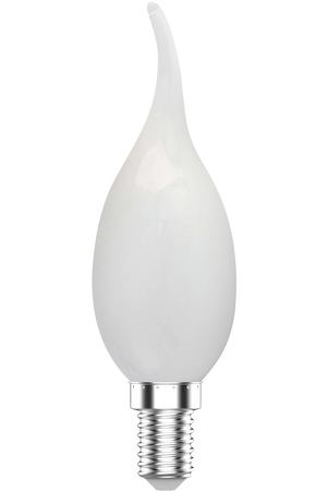 Лампа Gauss Basic Filament Свеча на ветру 6,5W 480lm 2700К Е14 milky LED 1/10/50