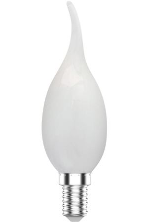 Лампа Gauss Basic Filament Свеча на ветру 6,5W 510lm 4100К Е14 milky LED 1/10/50