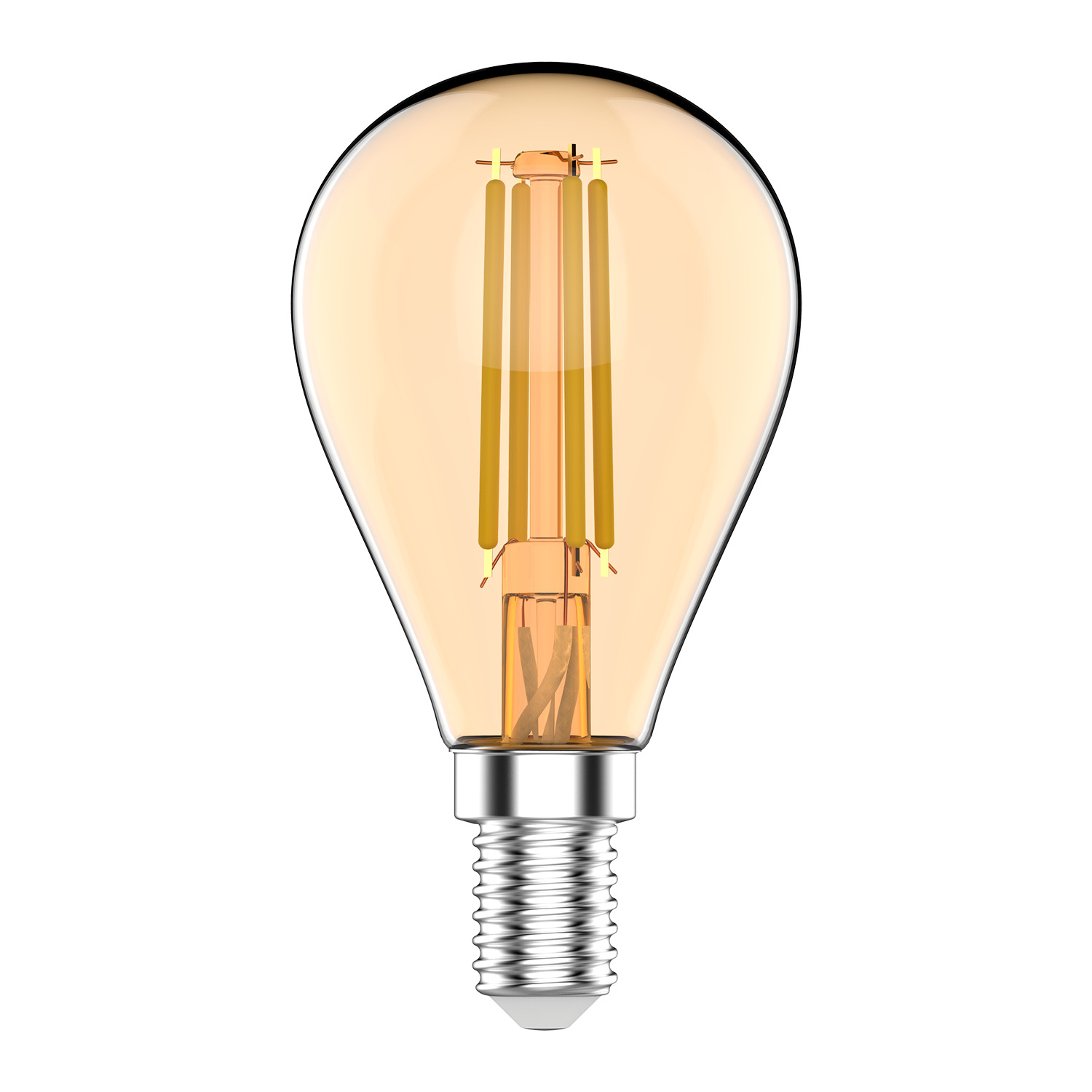Где купить Лампа Gauss Basic Filament Шар 3,8W 350lm 2400К Е14 golden LED 1/10/50 Gauss 