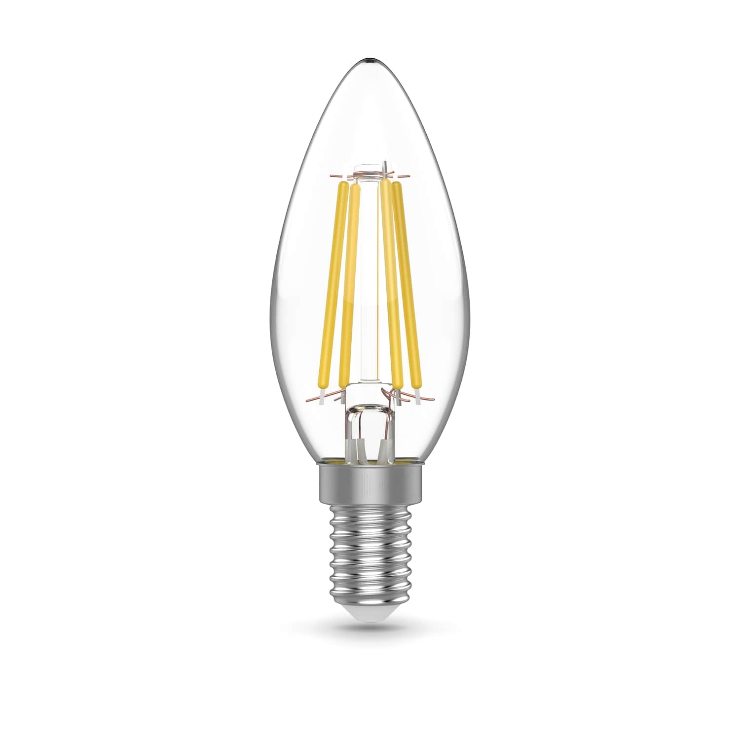 Где купить Лампа Gauss Basic Filament Свеча 5,5W 510lm 2700К Е14 LED (3 лампы в упаковке) 1/20 Gauss 