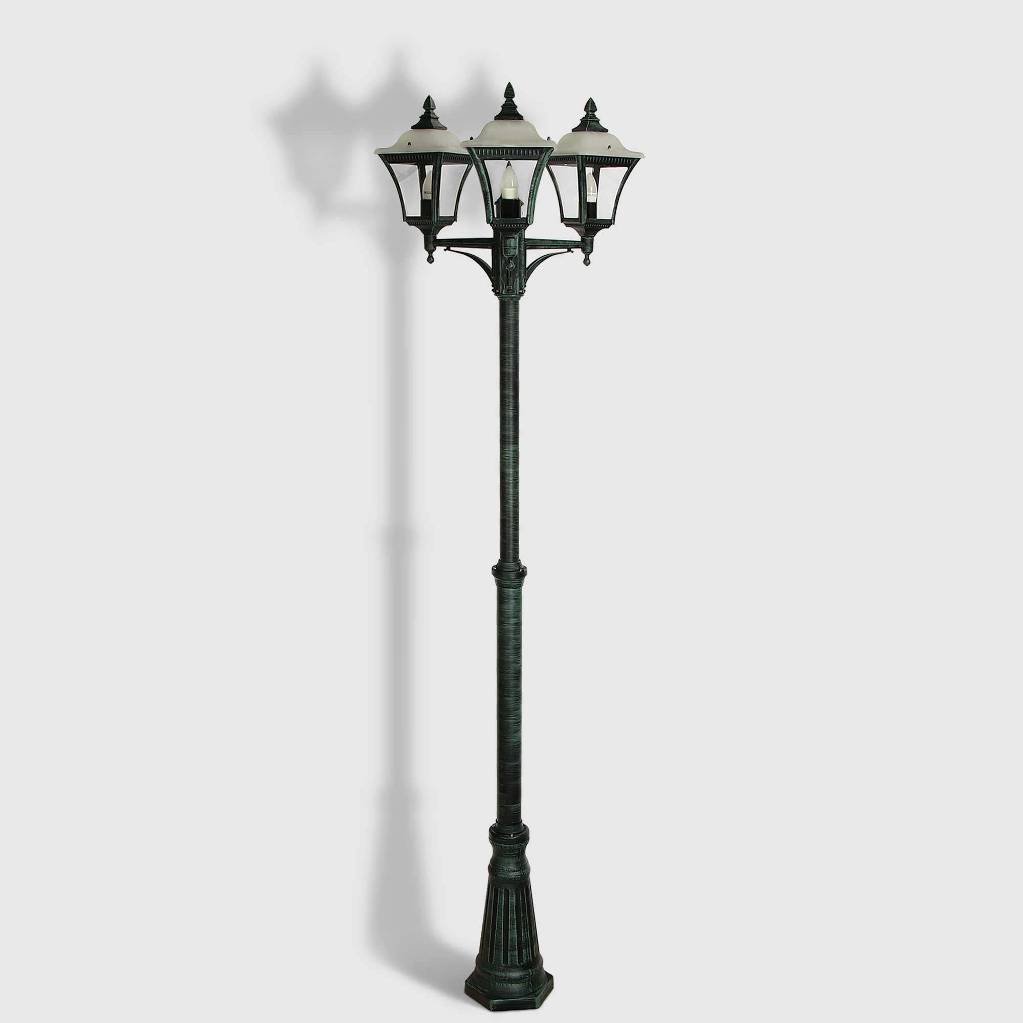 Где купить Светильник садовый Amber Lamp AM9043A напольный, темно-зеленый Amber Lamp 
