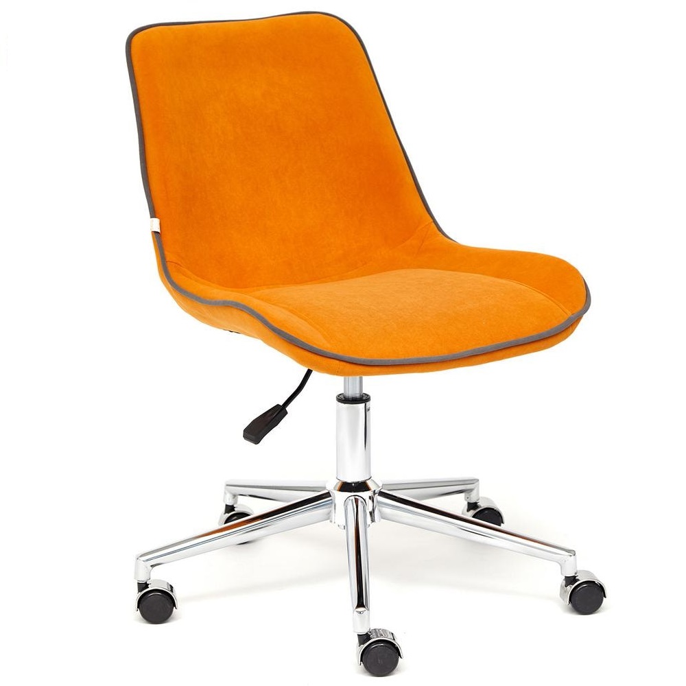 Где купить Кресло ТС 52х40х97 см флок оранжевый TC 