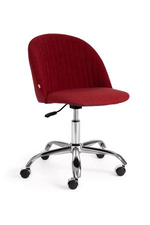 Кресло компьютерное TC флок/ткань бордовый/красный