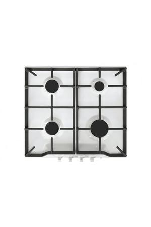 Газовая варочная панель GEFEST ПВГ 1212-01, цвет панели белый, цвет рамки черный
