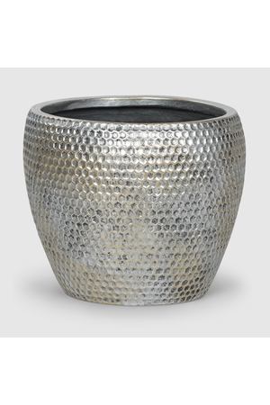 Горшок для цветов L&t pottery соты антик серебряно-золотой d35