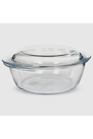 Кастрюля стеклянная Pyrex круглая с крышкой 1,6 л