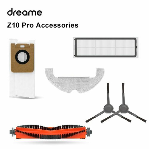 Где купить Dreame Bot Z10 Pro робот пылесос Запасные части для, основная щетка, боковая щетка, фильтр, пылесборник, тряпка Xiaomi 