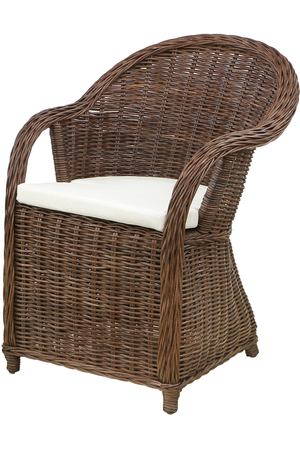 Кресло Rattan grand riyad с подушкой medium brown