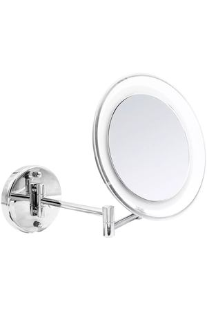 Зеркало косметическое Ridder Jasmin с подсветкой, увеличение 5x, USB/батарейки, хром