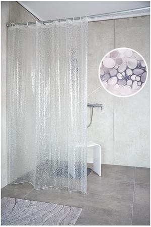 Штора для ванной Ridder Stone полупрозрачный 180x200 см