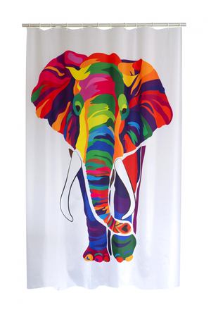 Штора для ванной Ridder Elephant цветной 180x200 см