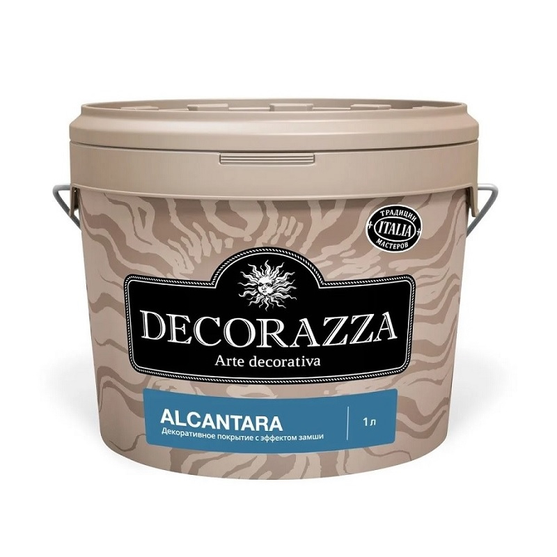 Где купить Краска декоративная Decorazza Alcantara 1 л 0,7 кг Decorazza 