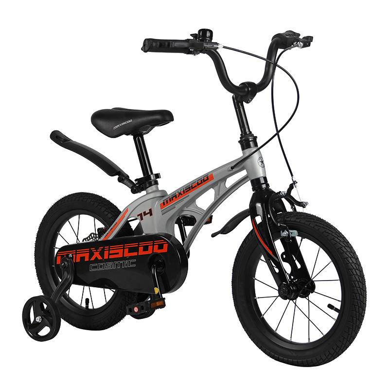 Где купить Велосипед детский Maxiscoo Cosmic Стандарт Плюс 14 серый матовый Maxiscoo 