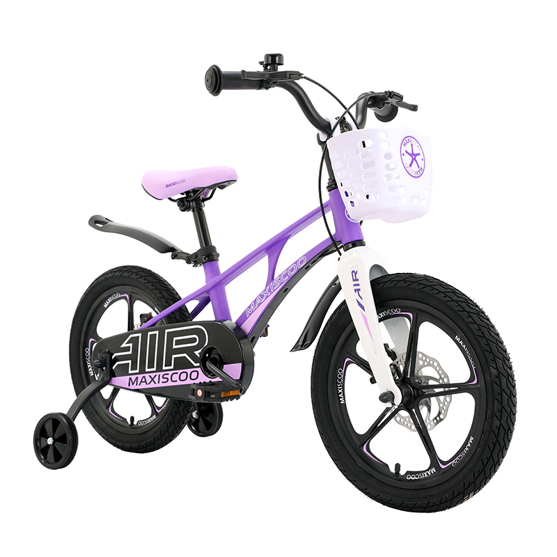 Где купить Велосипед детский Maxiscoo Air Делюкс плюс 16 фиолетовый матовый Maxiscoo 