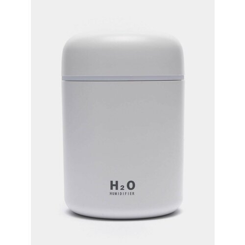 Где купить Увлажнитель воздуха H2O / Аромадиффузор ночник / Ультразвуковой освежитель с подсветкой серый Без бренда 