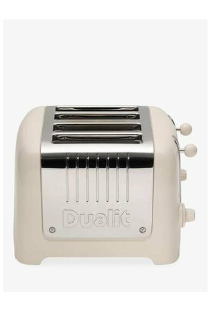 Тостер Dualit Lite на 4 ломтика с нагревательной подставкой (Canvas White)