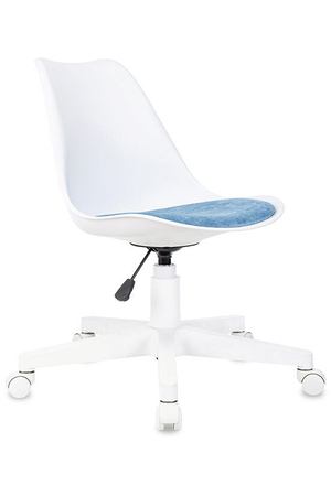 Кресло Lum, цвет белый/голубой