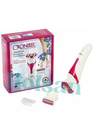 Эпилятор женский 2 в 1 Cronier CR-8812 , 2 сменные насадки: электробритва триммер женский, эпилятор для удаления волос