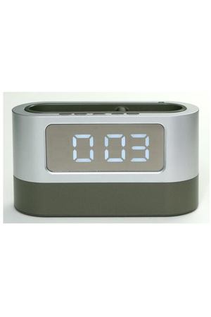 Часы с термометром Сима-ленд 5425915, зеленый/серебристый
