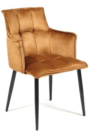 Кресло TC Saskia 55х61х85 см коричневый/черный