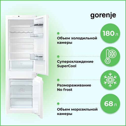 Где купить Встраиваемый холодильник Gorenje NRKI 2181 E1, белый Gorenje 