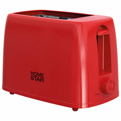 Где купить Тостер HomeStar HS-1015, цвет: красный, 650 Вт Homestar 