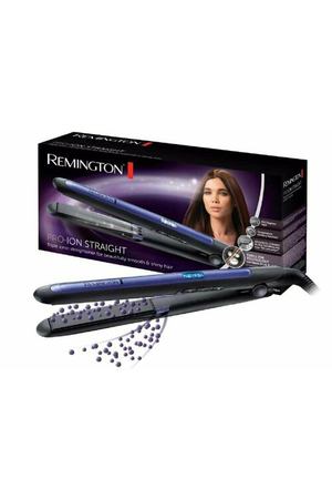 Выпрямитель для волос Remington Pro-Ion Straight S7710, тройная ионная технология; 9 настроек температуры; функция памяти; чехол; ЖК-дисплей; керамика с турмалином