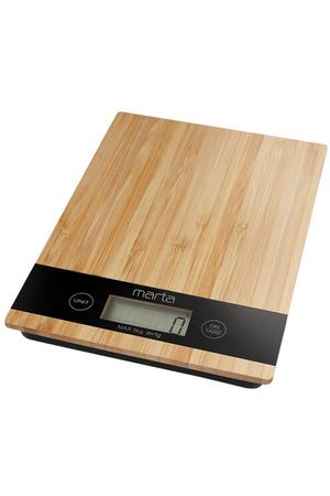 Кухонные весы MARTA MT-1639 new, бамбук