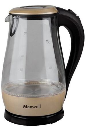Чайник Maxwell MW-1041, черный/бежевый