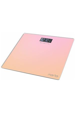 MARTA MT-SC1691 оранжево-розовый LCD весы напольные диагностические, умные с Bluetooth