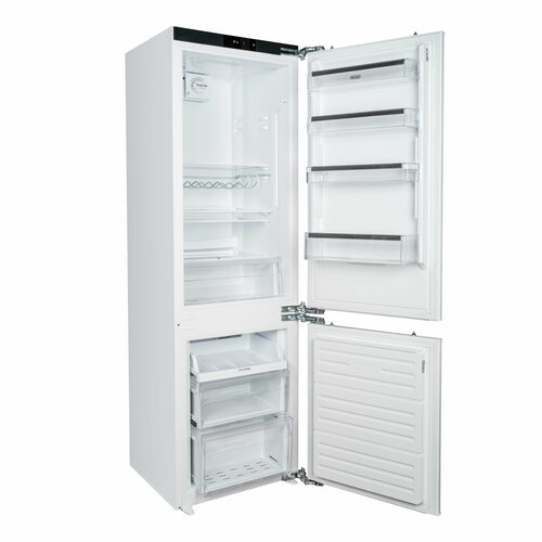 Где купить Встраиваемый двухкамерный холодильник DeLonghi DCI 17NFE BERNARDO, белый, объем 235 л, Антибактериальное покрытие, Frost Free, Сенсорное управление Delonghi 