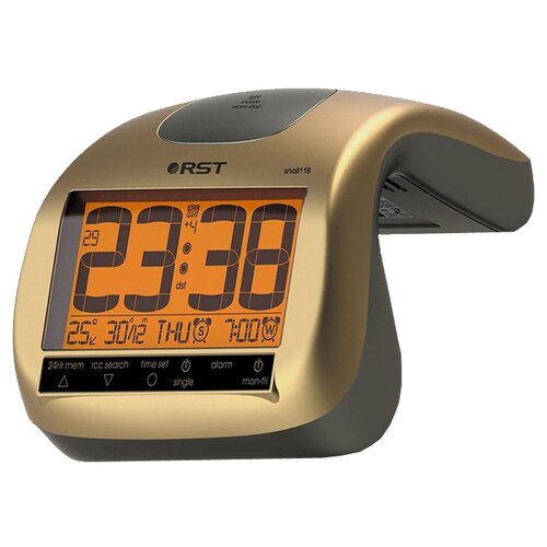 Где купить Часы с термометром RST 88118, золотой Rst 