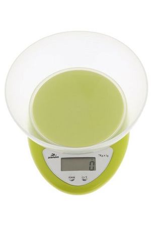 Весы кухонные "Добрыня" DO-3008, электронные, до 7 кг, салатовые
