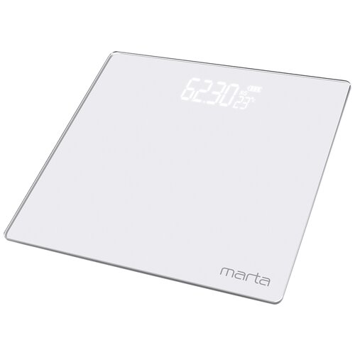 Где купить Весы электронные MARTA MT-SC3600, белый жемчуг Marta 